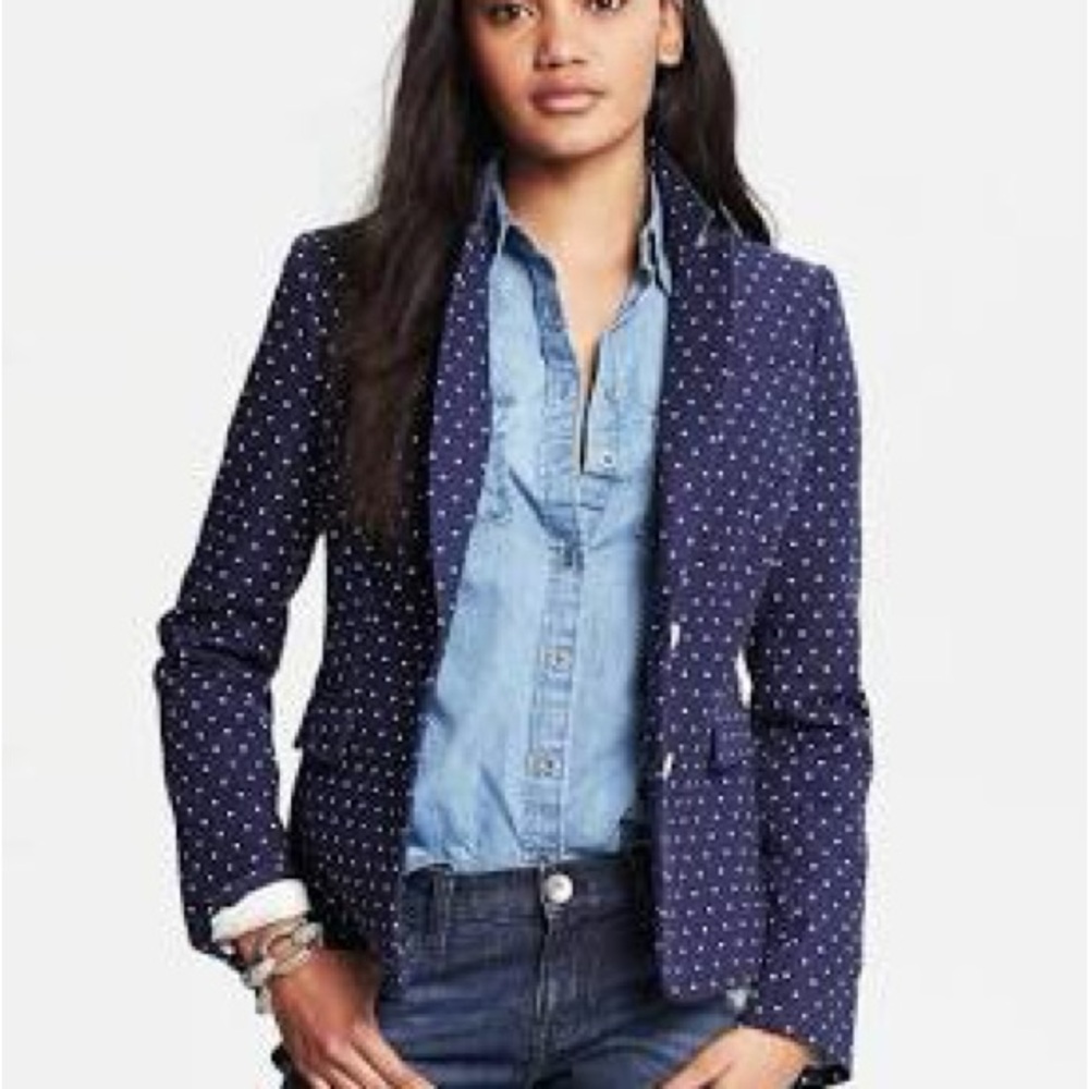Banana Republic polka dot Blazer